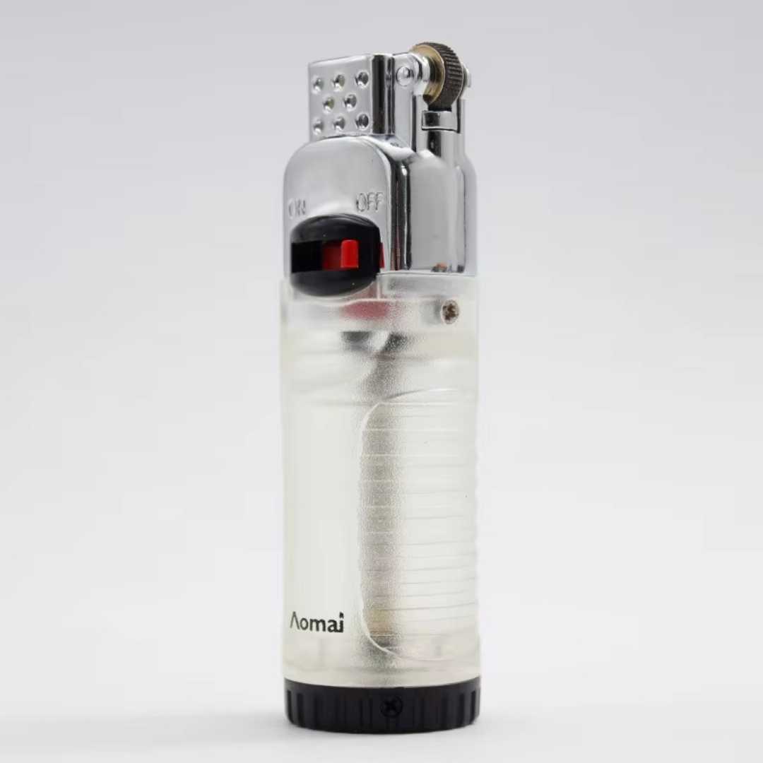 Transparent,Fixed,Fire,Inflatable,Lighter,Butane,Gas,Refillable
